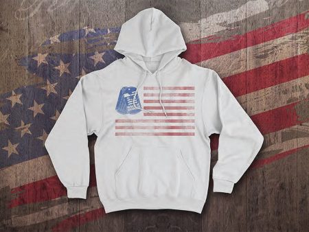 RoH  American Flag w Logo Short Sleeve  Unisex Pullover Hoodie Sale