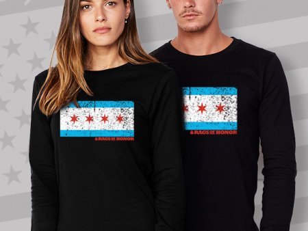 Chicago Flag Unisex Crewneck Sweatshirt Supply