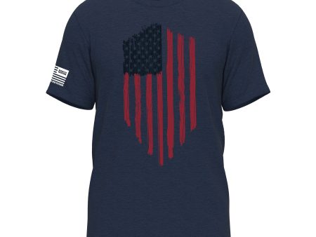 Navy Blue  Shielded Flag  Online Sale