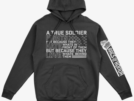 A True Soldier  Flag Hoodie Fashion