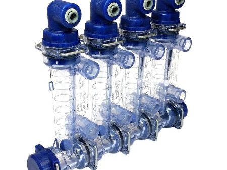 CDS-John Blue VisaGage II  - 4 Row Flow Monitors with 1 4  push-connect fitting - SMSS4-PE14 Online now