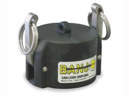 Banjo Poly Cam Lever Coupling 2  Dust Cap with Short Arms for Male Adapter Online now