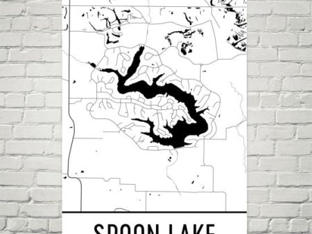 Spoon Lake IL Art and Maps Online Sale