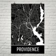 Providence RI Street Map Poster Online Sale