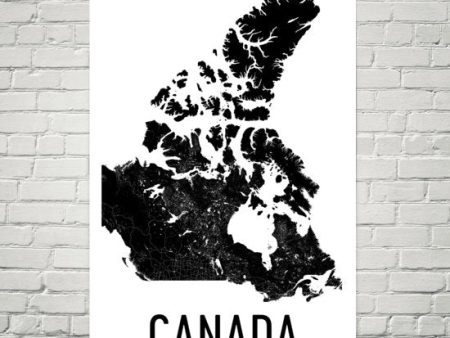 Canada Wall Map Print - Modern Map Art Discount