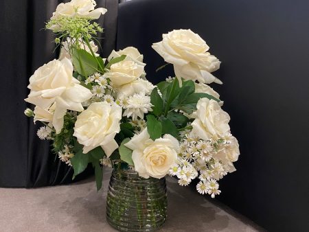 All White Theme Vase For Cheap