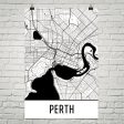 Perth Australia Street Map Poster Online now