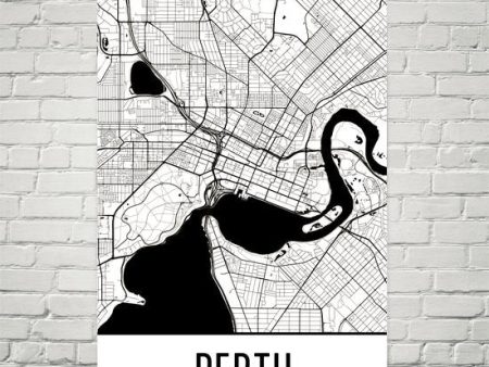 Perth Australia Street Map Poster Online now