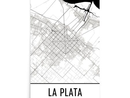 La Plata Street Map Poster Cheap