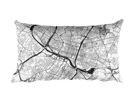 Austin Map Throw Pillow Online