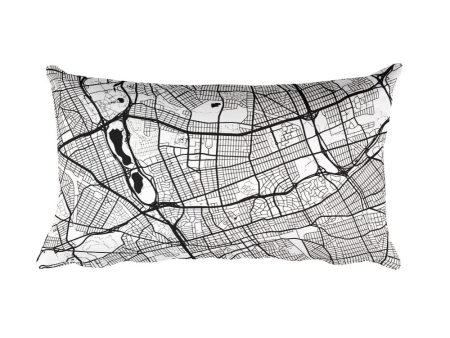 Queens Map Throw Pillow Online