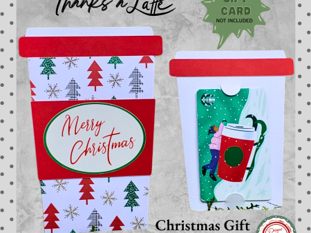 Handcrafted Christmas Coffee Cup Pull-Out Gift Card Holder | Unique Holiday Season Gift Giving for Coffee Lovers For Discount