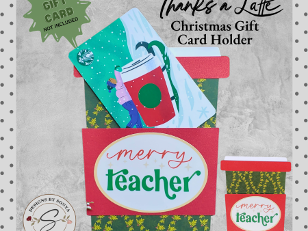 Show Teacher Appreciation this Holiday Season | Unique Coffee Cup Designed Christmas Gift Card Holder Sale