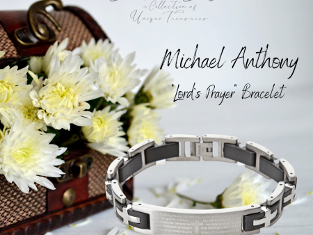 Lord s Prayer | Stainless Steel ID Style Bracelet | Michael Anthony Jewelry | Brand New in Box | Perfect Gift for Graduation or Father s Day Fashion