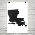 Louisiana Home State Map Art Supply