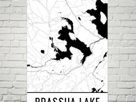 Brassua Lake ME Art and Maps on Sale