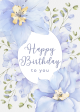 Floral Birthday Card Digital Download | Printable 5x7 DIY Card Set with Matching Envelope and Inserts | Easy At-Home Printing on Cardstock Fashion