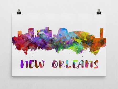 New Orleans Skyline Art Print on Sale