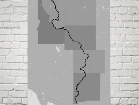 Continental Divide Trail Map Art Prints For Discount