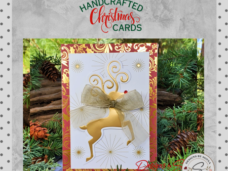 LIMITED EDITION | Elegant Gold Reindeer Christmas Card | 5x7 Luxe Holiday Greeting Card Set | Bespoke Merry Christmas & Happy New Year Card Fashion