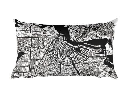 Amsterdam Map Throw Pillow Hot on Sale