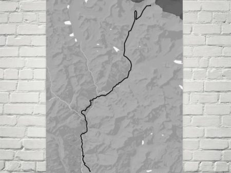 Everest Base Camp Trail Map Art Prints Supply