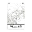 Panama City Street Map Poster Online