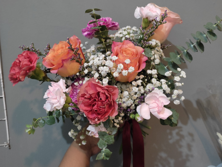 Free Spirit Coral Prewed Bouquet on Sale