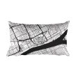 Detroit Map Throw Pillow Cheap