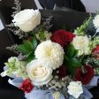 Red White in Black Bouquet on Sale