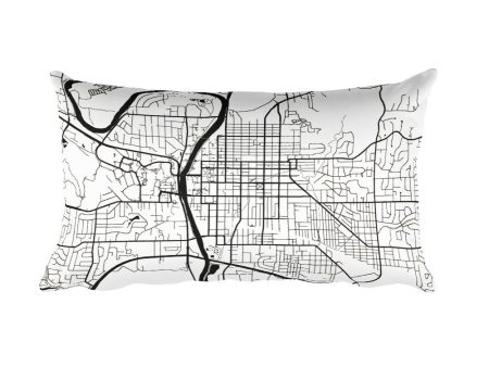 Iowa City Map Throw Pillow Online