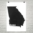 Georgia Home State Map Art Online