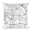 Raleigh Map Pillow – Modern Map Art For Cheap