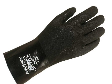 Showa Best 7712R-10 - Black Knight PVC Gloves (1 Pair) For Sale