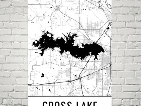 Cross Lake LA Art and Maps Online now