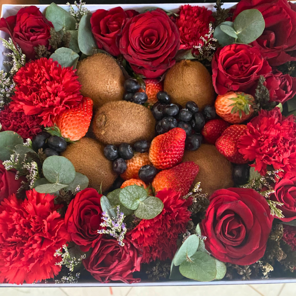 Strawberry Blueberry Kiwi Flower Box Online Hot Sale