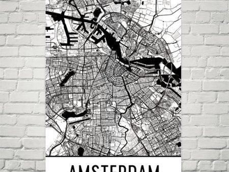 Amsterdam Street Map Poster For Discount