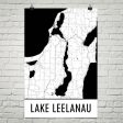 Lake Leelanau MI Art and Maps For Cheap