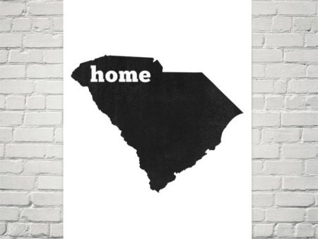 South Carolina Home State Map Art Online Hot Sale