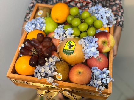 Hydrangea Wooden Fruit Box Discount