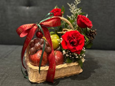 Festive Small Fruit Basket Online now