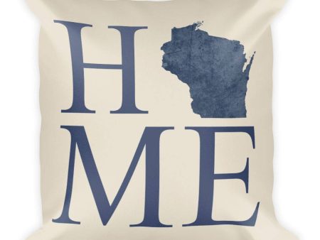 Wisconsin Map Pillow – Modern Map Art Online now