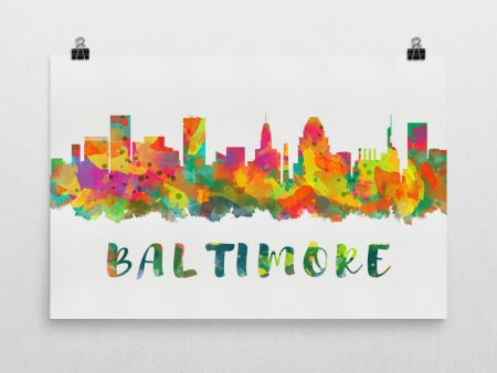 Baltimore Skyline Art Print Sale