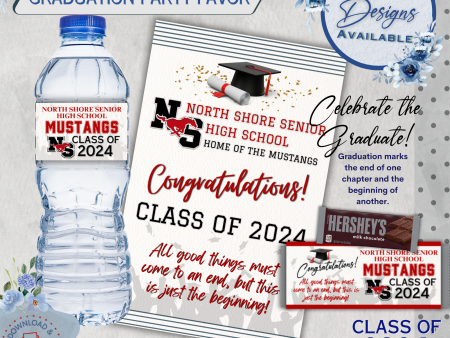 Limited Edition | DIY Graduation Party Favor Set | North Shore Senior High School | Class of 2024 | Instant Download | Print at Home Fashion