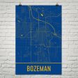 Bozeman MT Street Map Poster Online