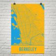 Berkeley CA Street Map Poster on Sale