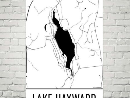 Lake Hayward CT Art and Maps Online Sale