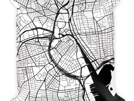 Providence Map Pillow – Modern Map Art Online