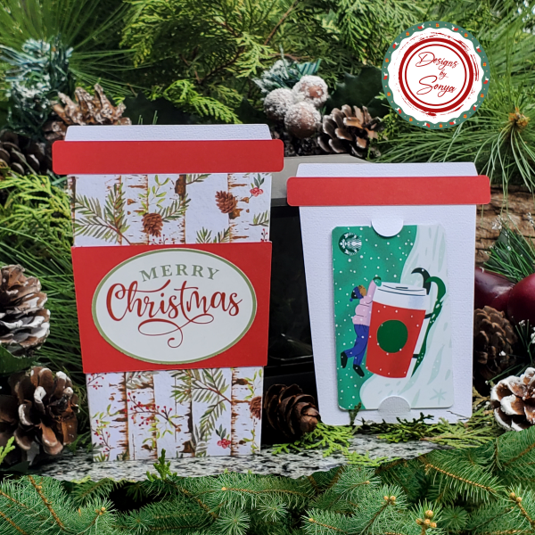 Handcrafted Christmas Coffee Cup Pull-Out Gift Card Holder | Unique Holiday Season Gift Giving for Coffee Lovers Cheap