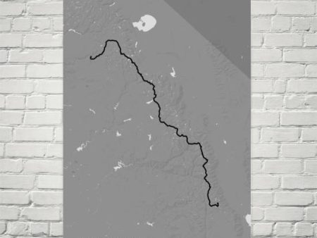 John Muir Trail Map Art Prints Sale